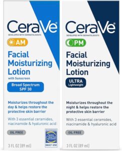 Cerave Facial Moisturizing Lotion 3Oz. Am/Pm Bundle​